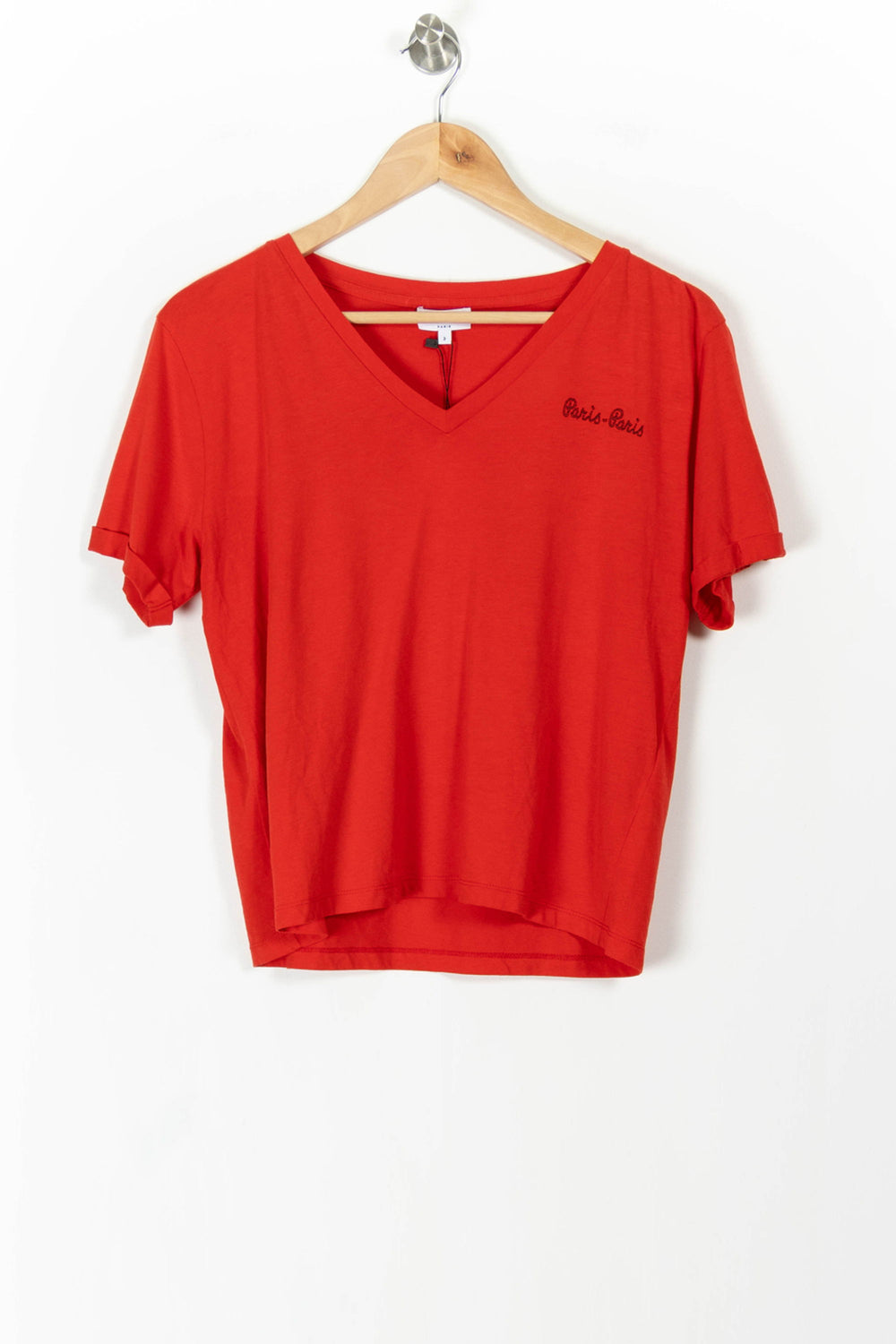 Tee-shirt Rouge - Taille L/40 de la marque Claudie Pierlot | PARAD37464 - Vendu par Paradigme - Image 2
