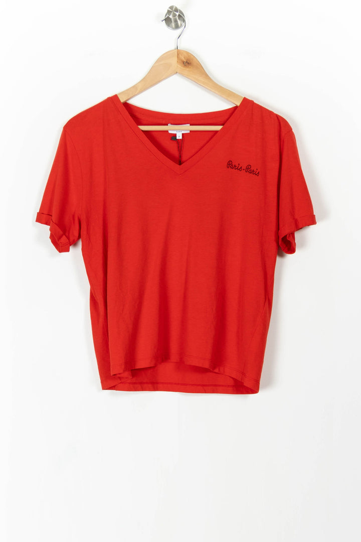 Tee-shirt Rouge - Taille L/40 de la marque Claudie Pierlot | PARAD37464 - Vendu par Paradigme - Image 2