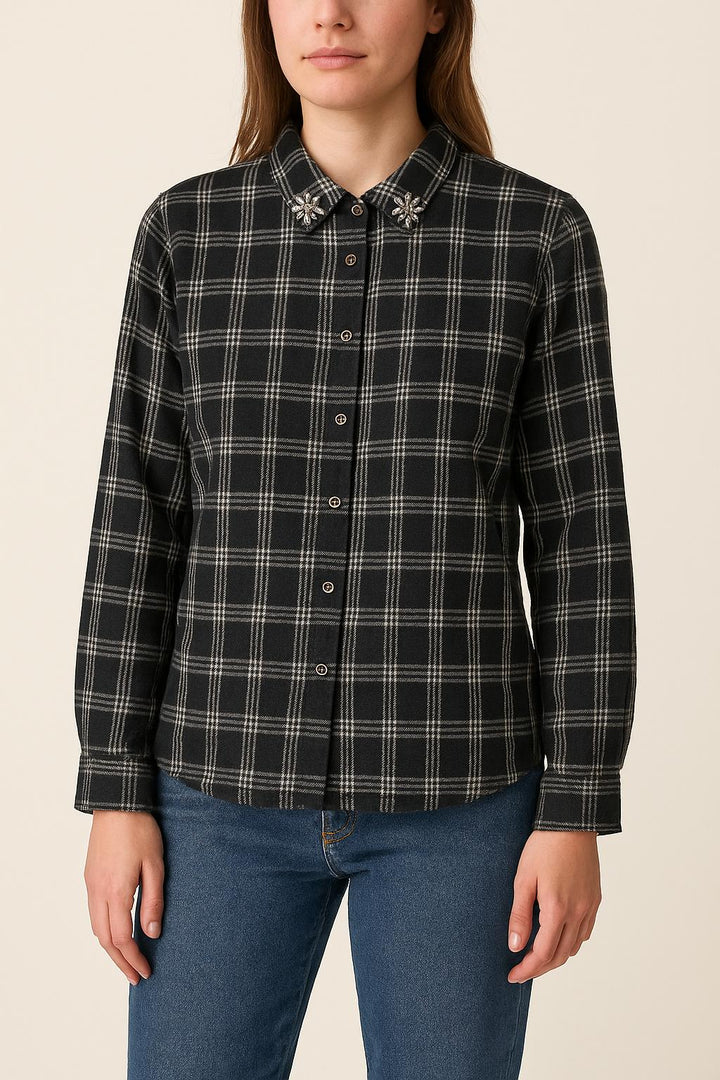 Chemise Noir et Blanc - Taille M/38 de la marque Suncoo | PARAD37472 - Vendu par Paradigme - Image 1