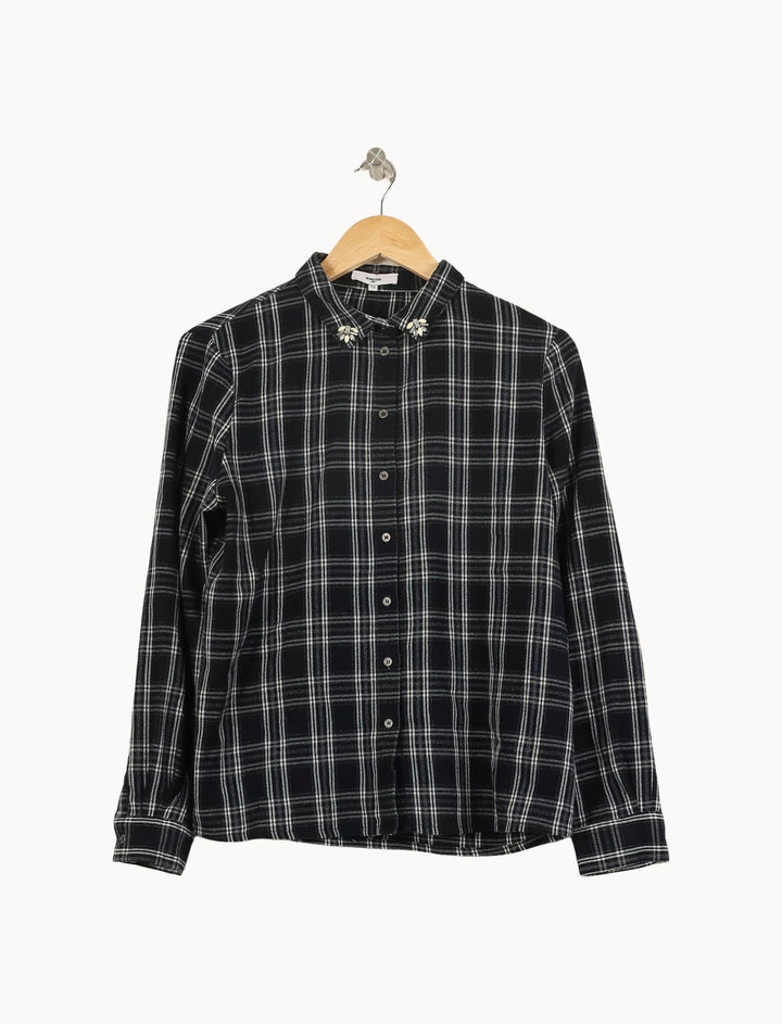 Chemise Noir et Blanc - Taille M/38 de la marque Suncoo | PARAD37472 - Vendu par Paradigme - Image 2