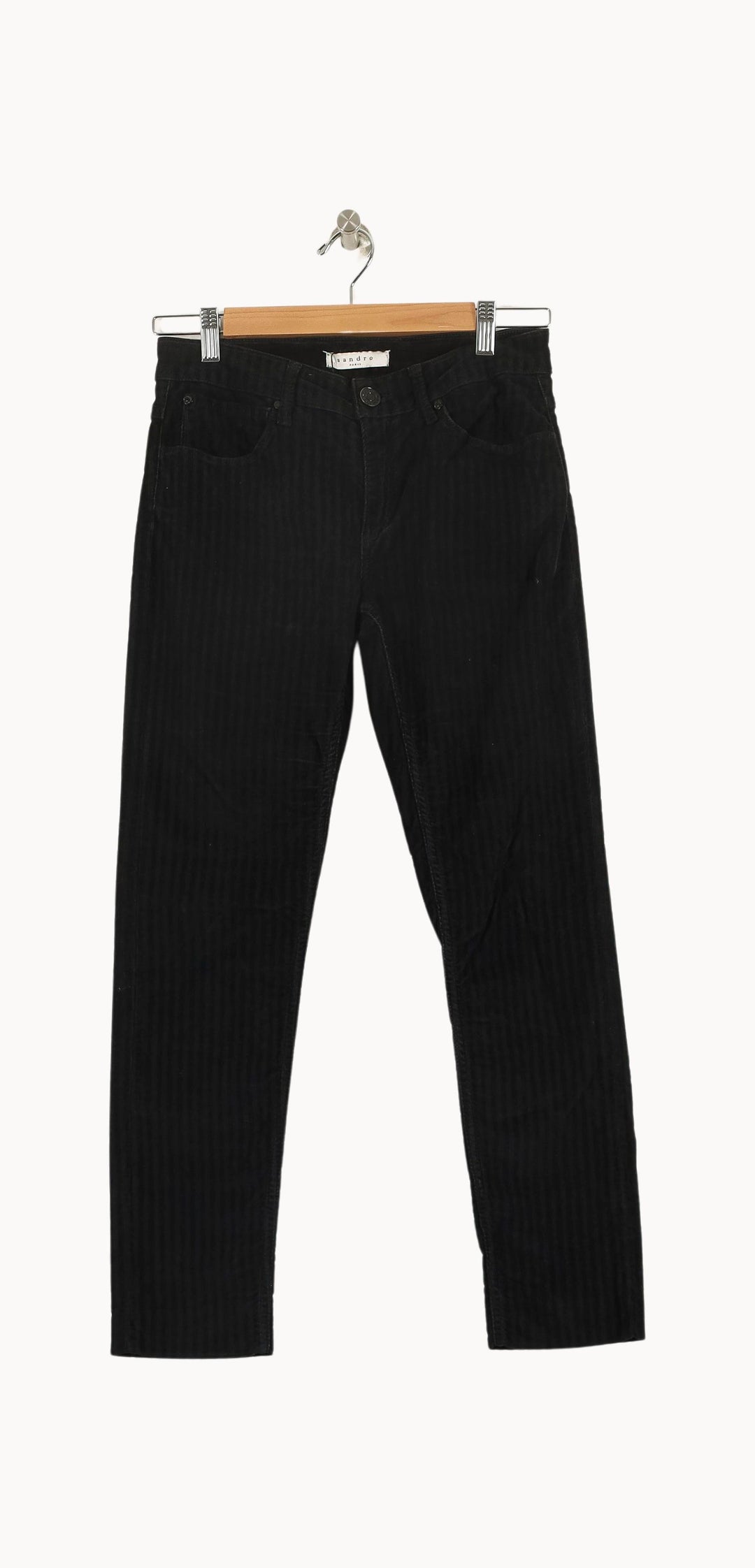 Pantalon Noir - Taille L/40 de la marque Sandro | PARAD37482 - Vendu par Paradigme - Image 2