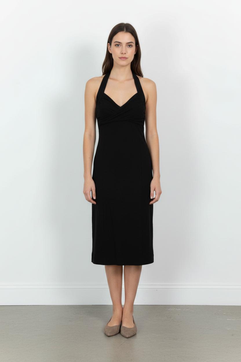 Robe Midi Noire - Taille S/36 de la marque Comptoir des Cotonniers | PARAD37485 - Vendu par Paradigme - Image 1