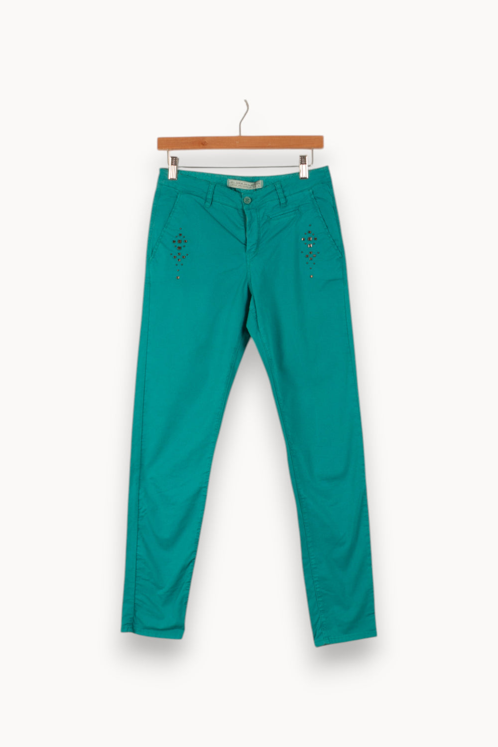 Pantalon Vert - Taille S/36 de la marque IKKS | PARAD37506 - Vendu par Paradigme - Image 2