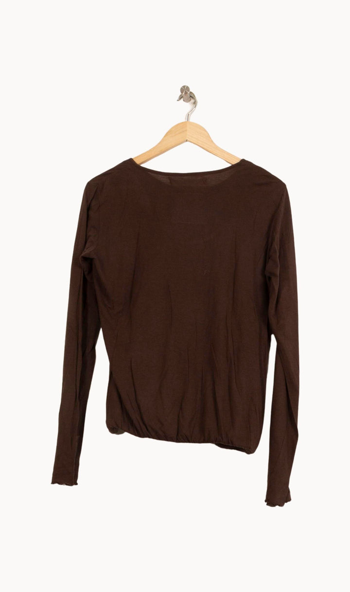 Blouse Marron - Taille L/40 de la marque IKKS | PARAD37521 - Vendu par Paradigme - Image 4
