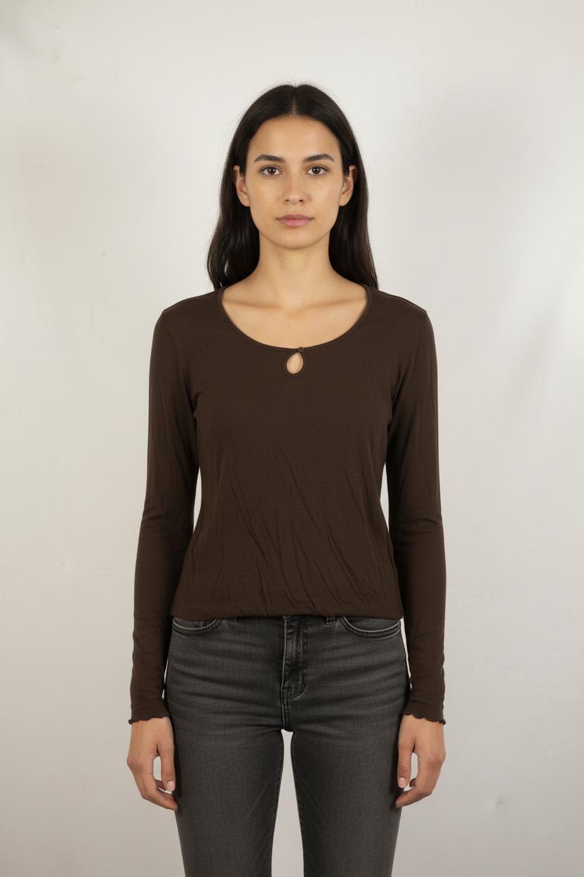 Blouse Marron - Taille L/40