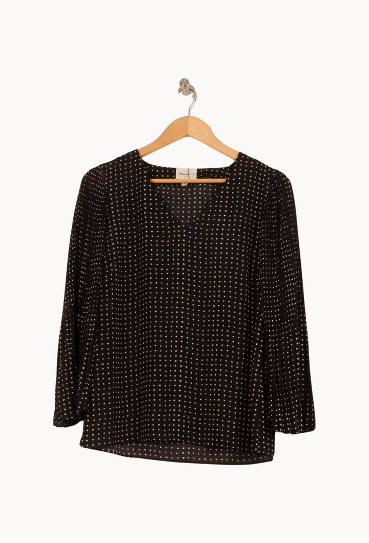Blouse Noire et Blanche - Taille M/38 de la marque Maison 123 | PARAD37526 - Vendu par Paradigme - Image 2