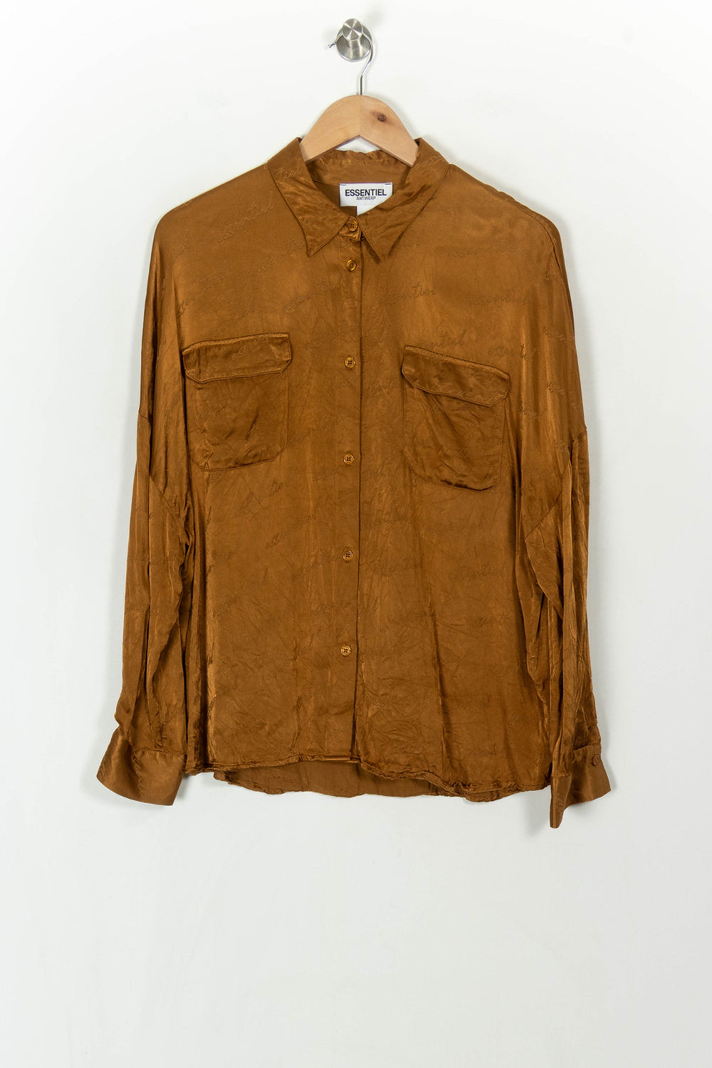 Chemise Marron - Taille L/40 de la marque Essentiel Antwerp | PARAD37557 - Vendu par Paradigme - Image 2