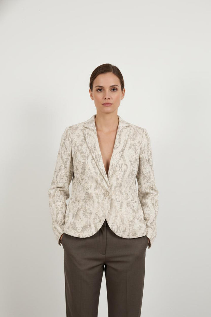 Veste blanche à motifs - Taille S/36