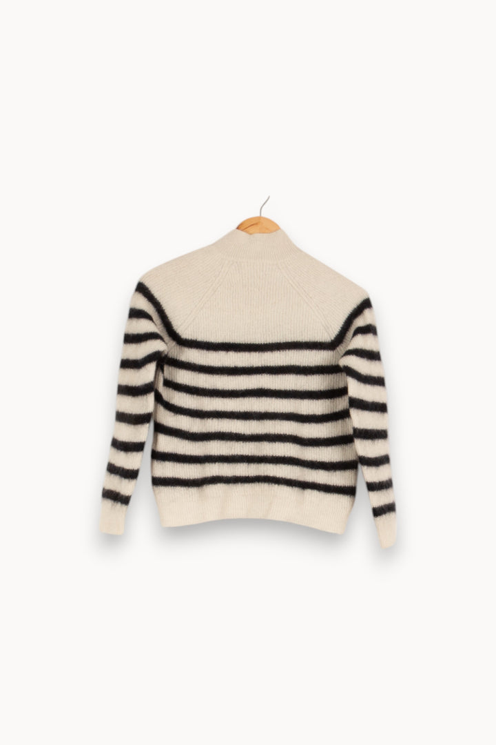 Pull noir et blanc - Taille XS/34 de la marque Sézane | PARAD37575 - Vendu par Paradigme - Image 3