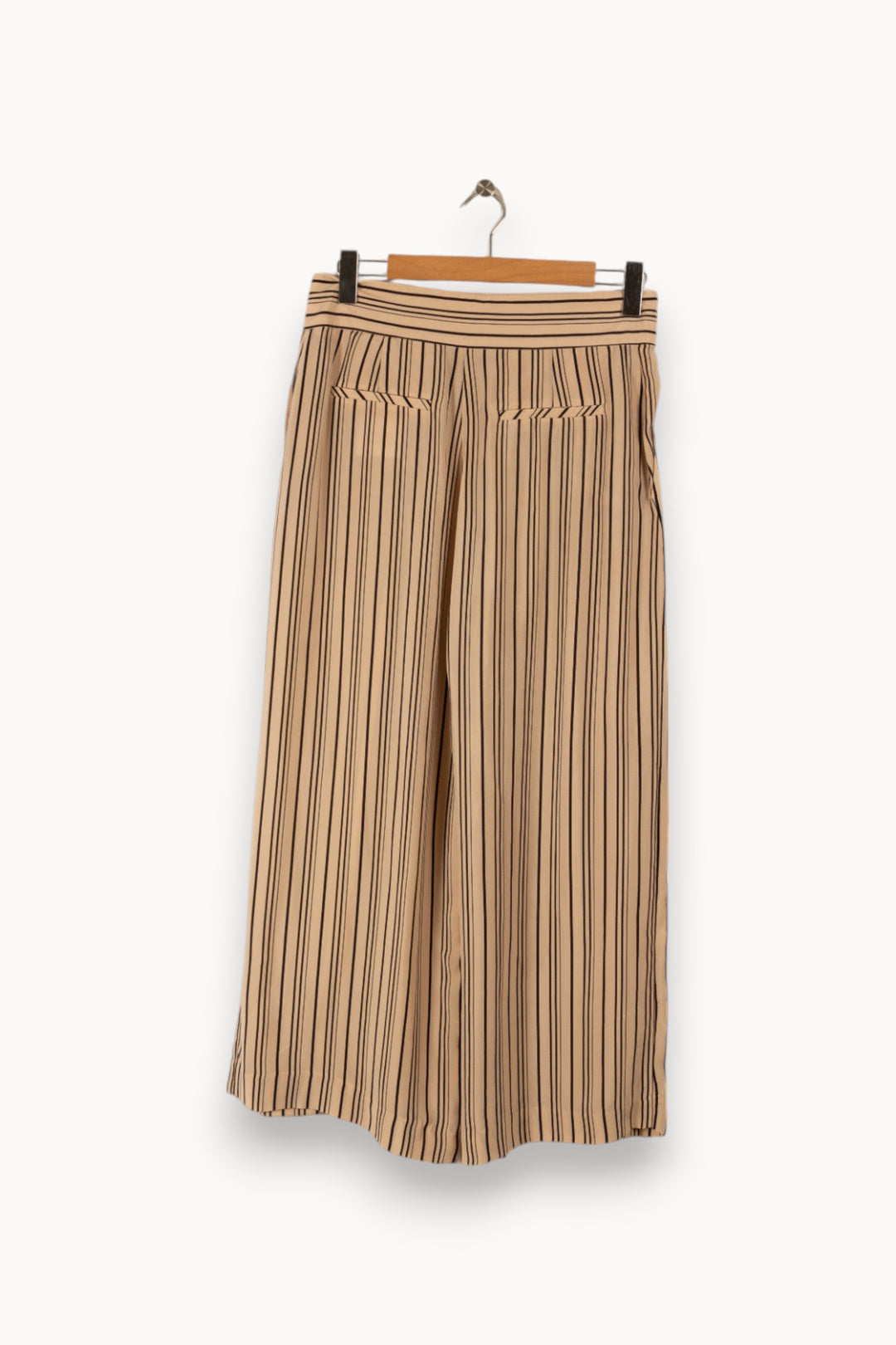 Pantalon beige rayé - Taille XL/42 de la marque Caroll | PARAD37598 - Vendu par Paradigme - Image 3