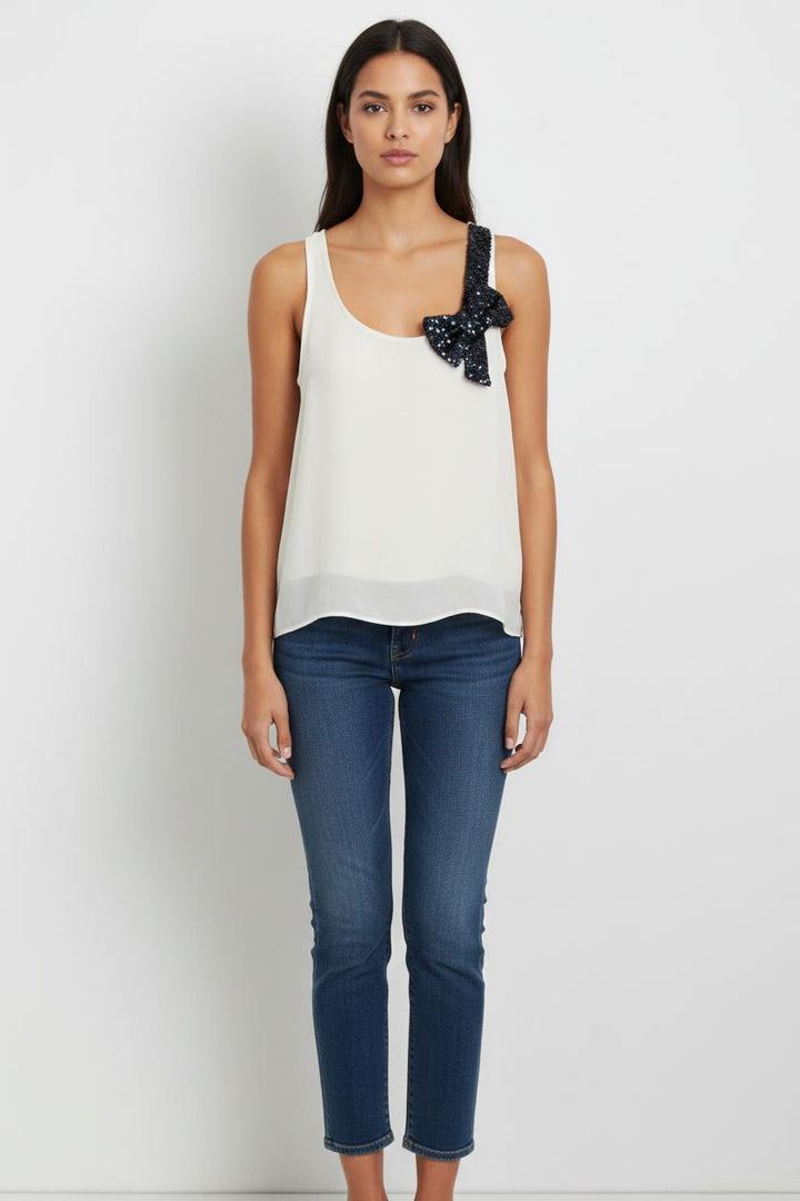 Top Blanc - Taille S/36 de la marque Maje | PARAD37604 - Vendu par Paradigme - Image 1