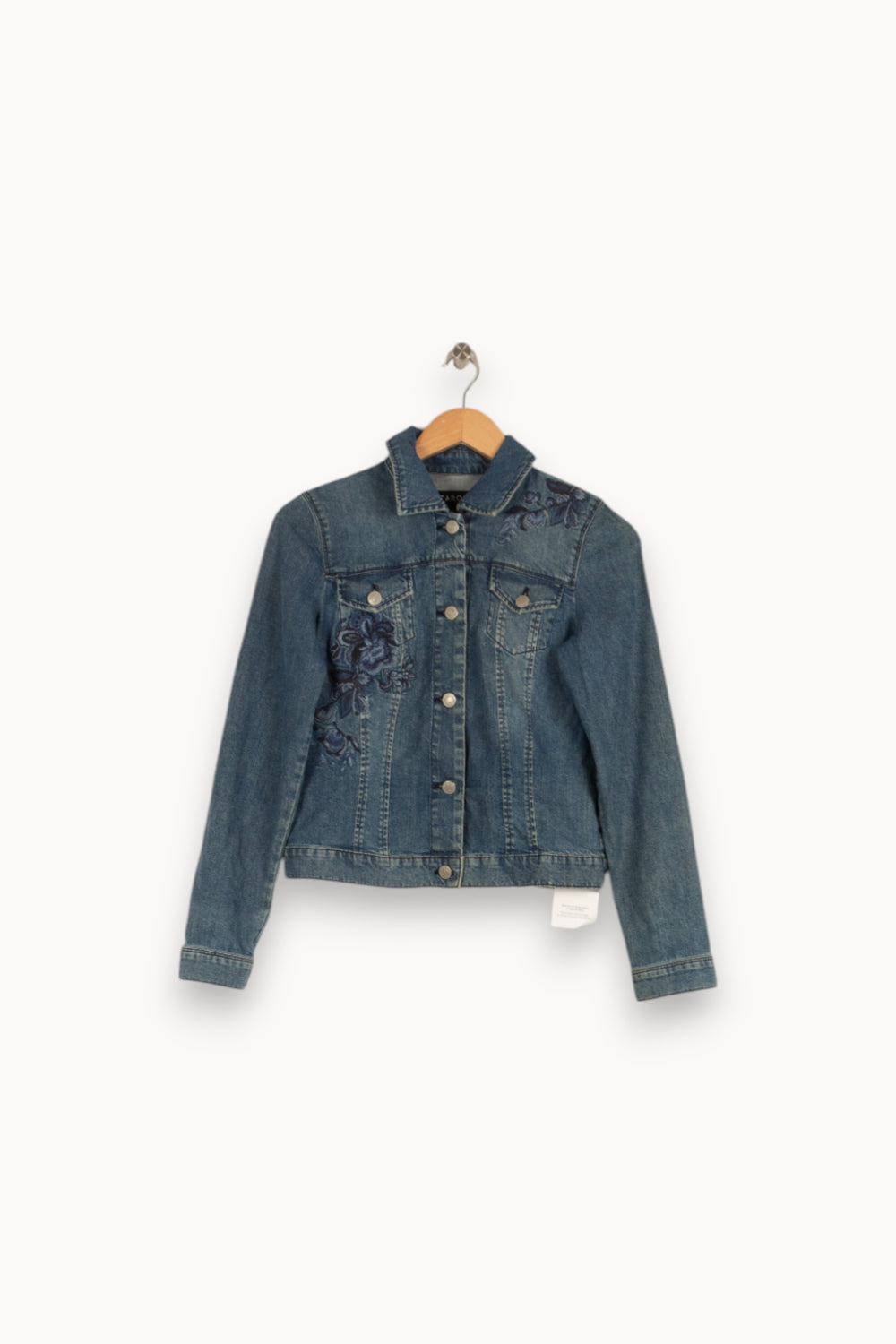 Veste en jean bleu - Taille S/36 de la marque Caroll | PARAD37609 - Vendu par Paradigme - Image 1