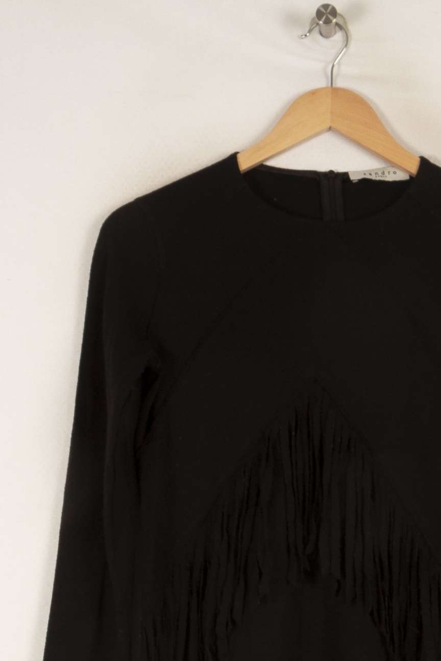 Pull Noir - Taille S/36 de la marque Sandro | PARAD37643 - Vendu par Paradigme - Image 2