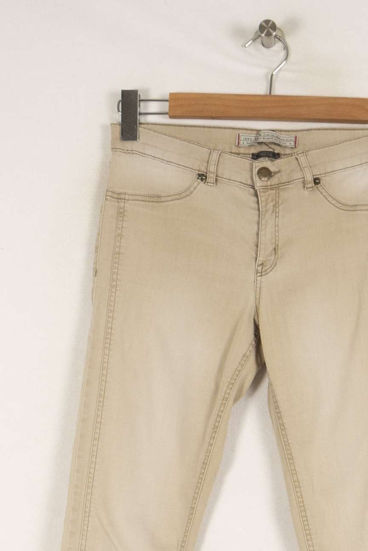 Jean Beige - Taille M/38 de la marque IKKS | PARAD37687 - Vendu par Paradigme - Image 2