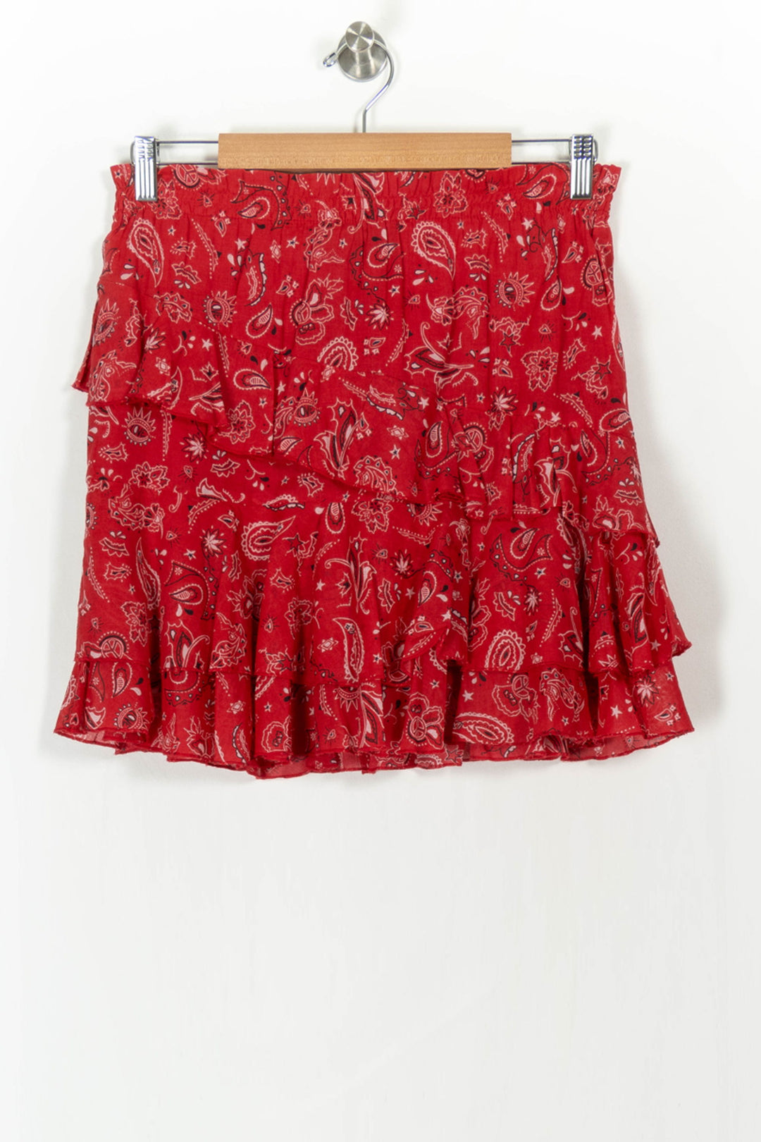 Jupe rouge à motif - Taille M/38 de la marque Bérénice | PARAD37718 - Vendu par Paradigme - Image 4