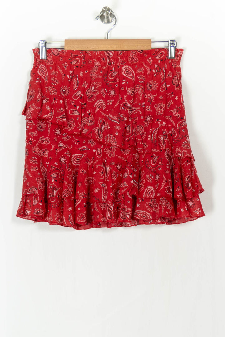 Jupe rouge à motif - Taille M/38 de la marque Bérénice | PARAD37718 - Vendu par Paradigme - Image 4