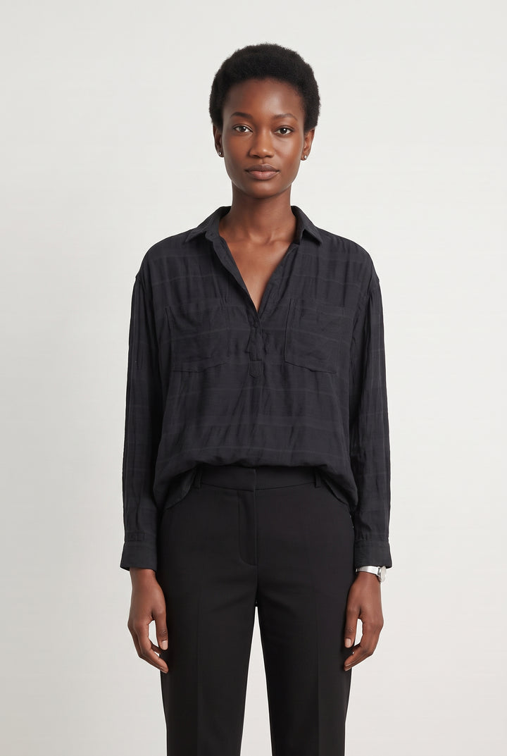 Blouse noire - Taille XS/34 de la marque Filippa K | PARAD37730 - Vendu par Paradigme - Image 1