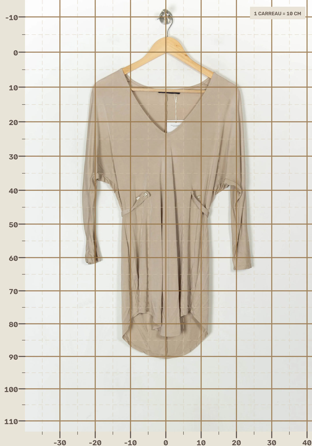 Robe Beige - Taille S/36 de la marque Filippa K | PARAD37739 - Vendu par Paradigme - Image 4
