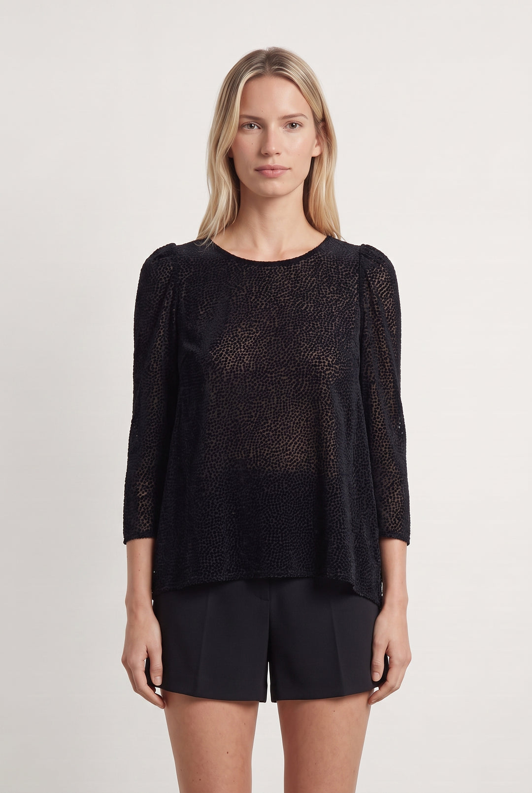 Blouse noire et violette - Taille S/36 de la marque Claudie Pierlot | PARAD37751 - Vendu par Paradigme - Image 1