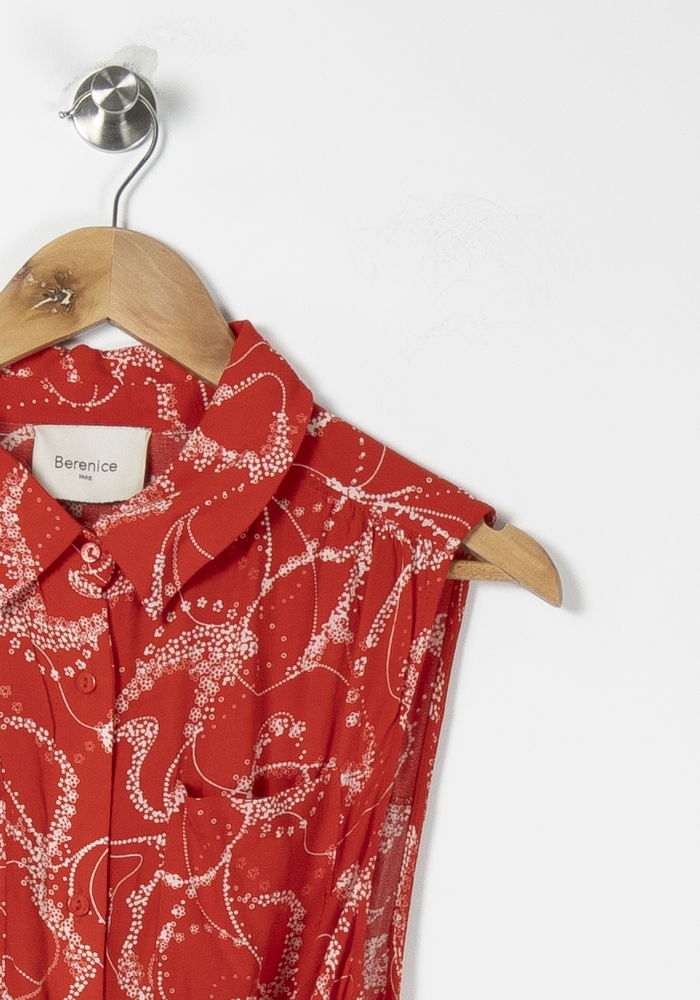 Robe rouge à motif - Taille L/40 de la marque Bérénice | PARAD37754 - Vendu par Paradigme - Image 3