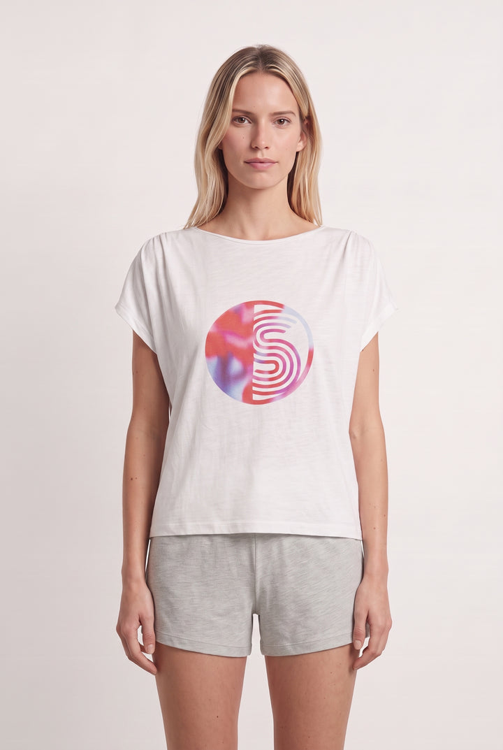 T-shirt blanc - Taille M/38 de la marque One Step | PARAD37766 - Vendu par Paradigme - Image 1
