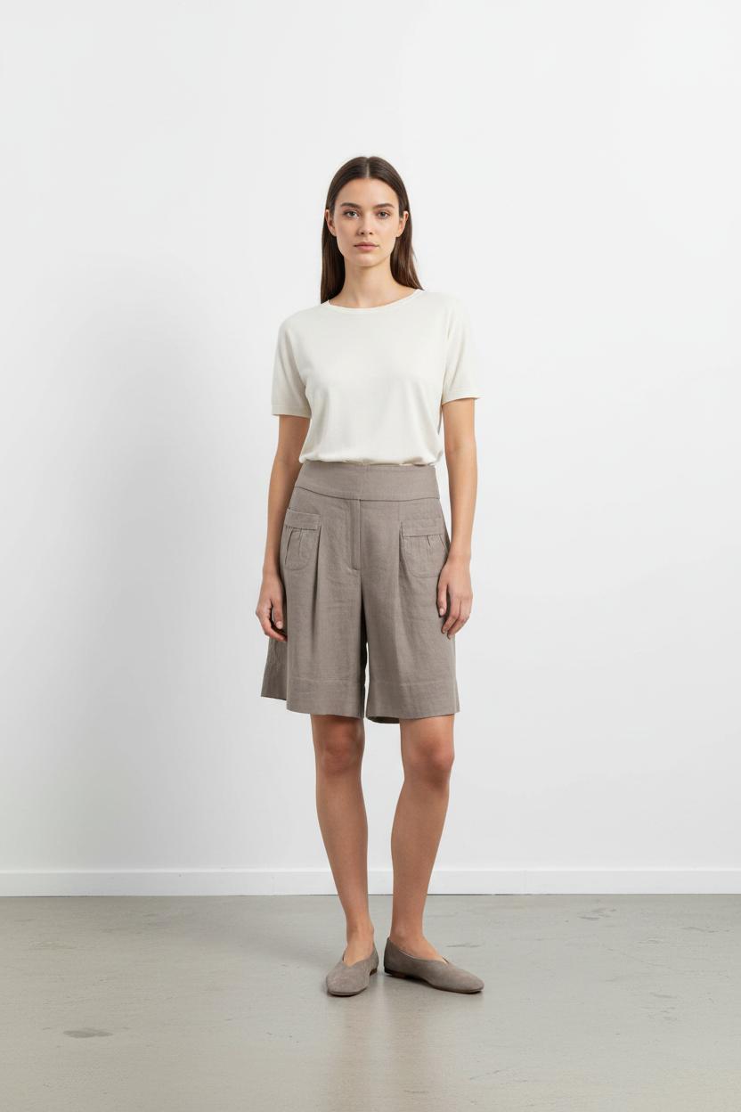 Jupe Courte Grise - Taille M/38 de la marque Comptoir des Cotonniers | PARAD37805 - Vendu par Paradigme - Image 1