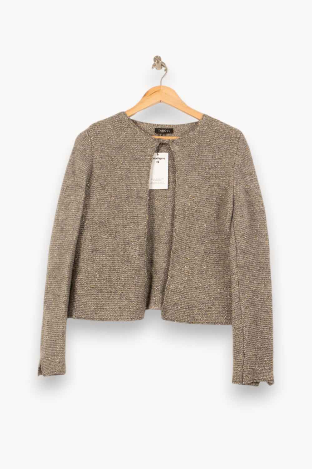 Veste Grise - Taille M/38 de la marque Caroll | PARAD37807 - Vendu par Paradigme - Image 2