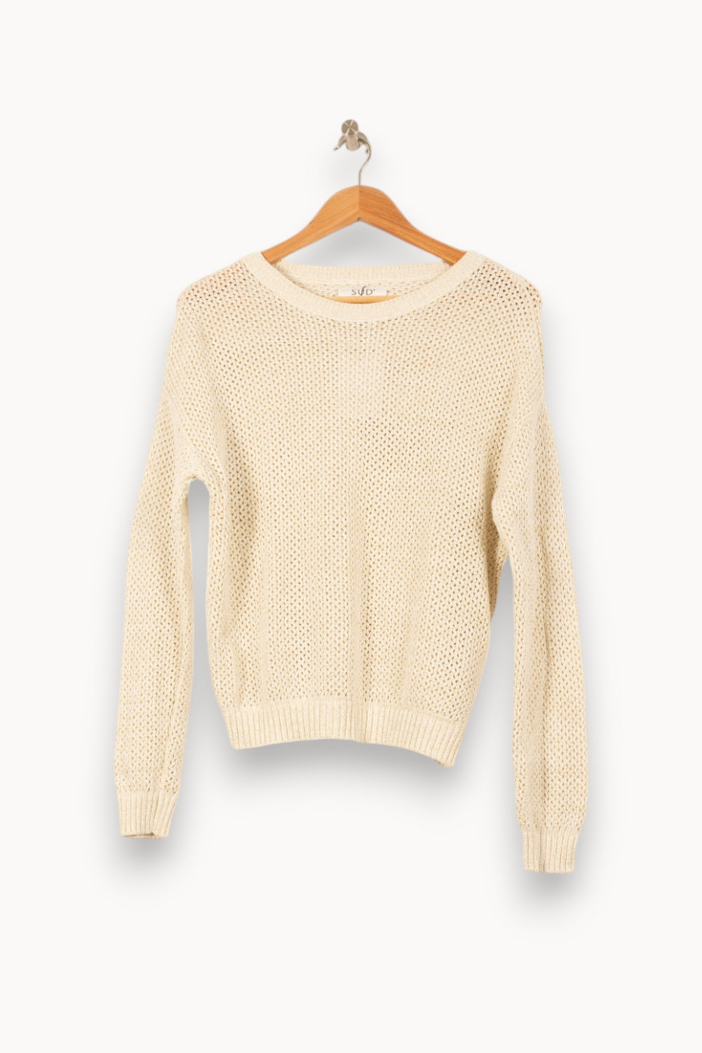 Pull Maille Beige - Taille M/38 de la marque Sud express | PARAD37808 - Vendu par Paradigme - Image 2