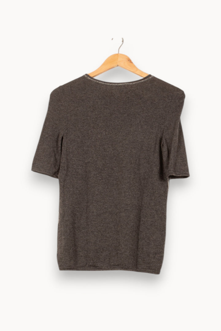 Pull Gris - Taille S/36 de la marque Maison 123 | PARAD37809 - Vendu par Paradigme - Image 4