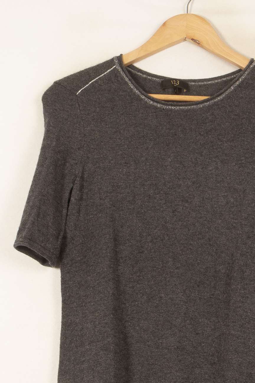 Pull Gris - Taille S/36 de la marque Maison 123 | PARAD37809 - Vendu par Paradigme - Image 3