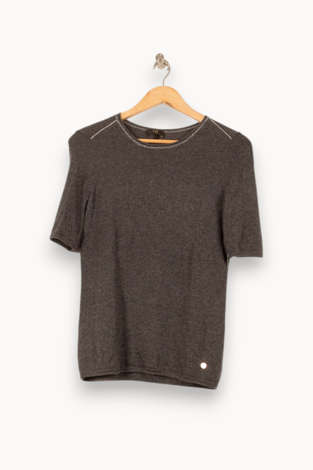 Pull Gris - Taille S/36 de la marque Maison 123 | PARAD37809 - Vendu par Paradigme - Image 2