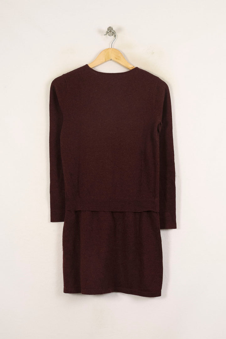 Robe Manches Longues Bordeaux - Taille XS/34 de la marque Essentiel Antwerp | PARAD37827 - Vendu par Paradigme - Image 4