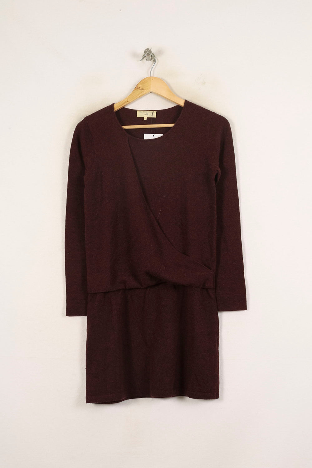 Robe Manches Longues Bordeaux - Taille XS/34 de la marque Essentiel Antwerp | PARAD37827 - Vendu par Paradigme - Image 2