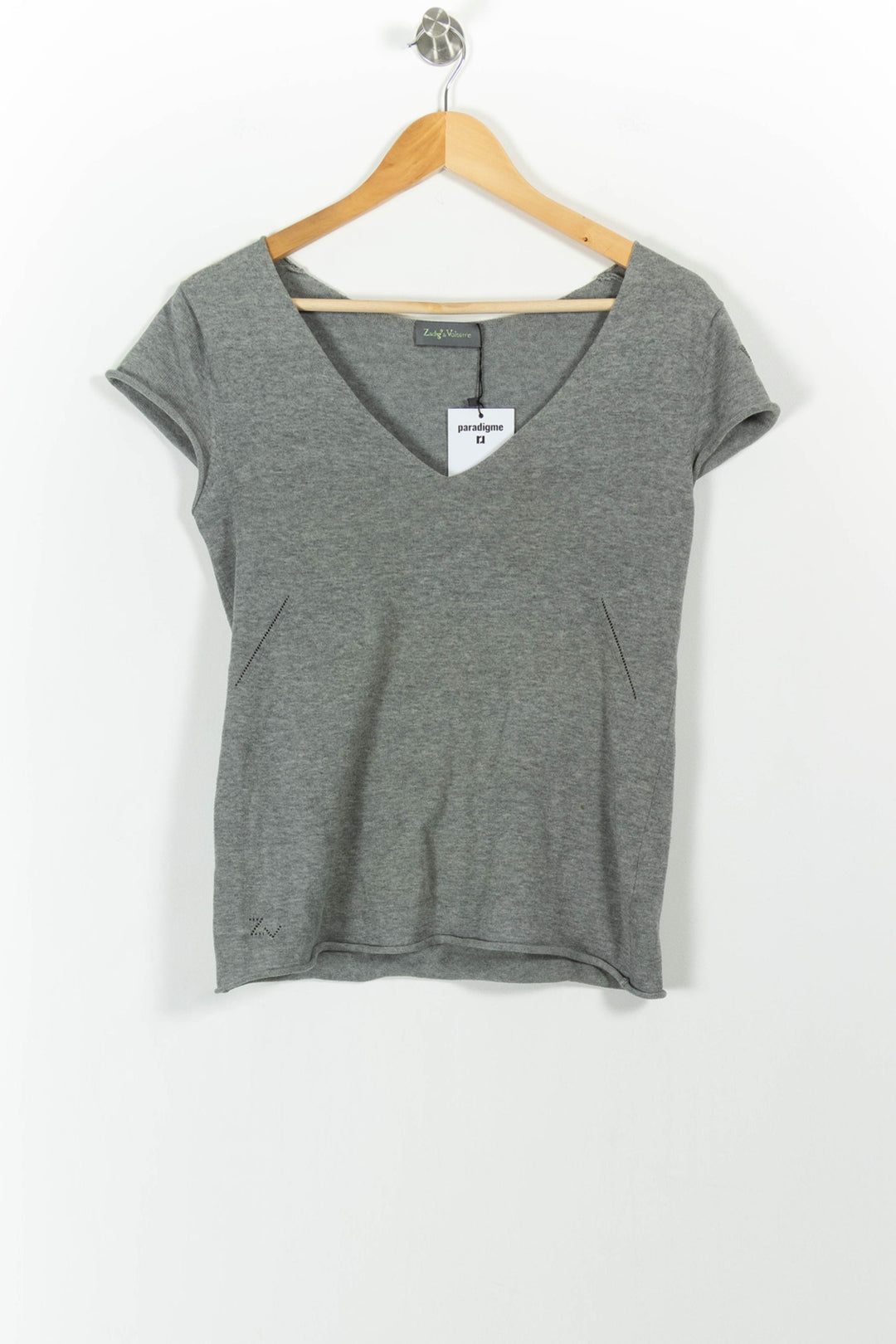T-shirt Gris - Taille S/36 de la marque Zadig&Voltaire | PARAD37831 - Vendu par Paradigme - Image 2