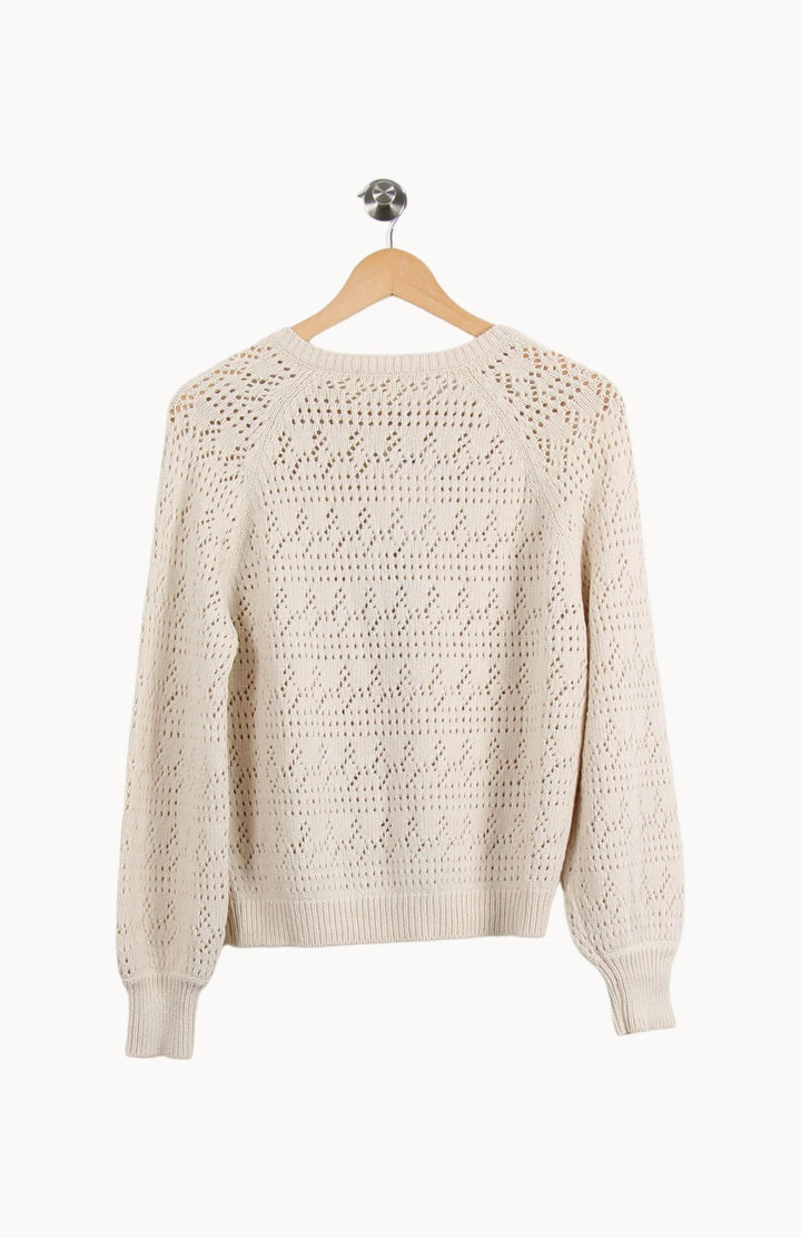 Cardigan Blanc - Taille XS/34 de la marque Sézane | PARAD37832 - Vendu par Paradigme - Image 4