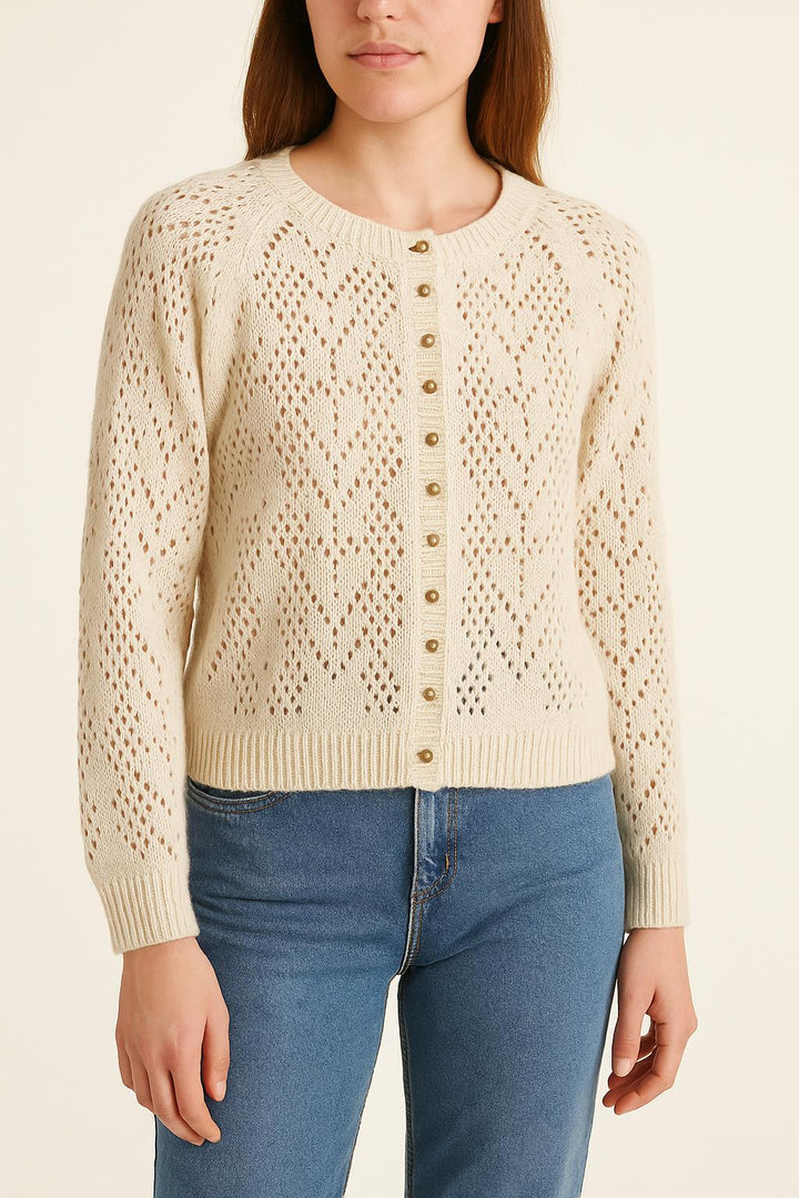 Cardigan Blanc - Taille XS/34 de la marque Sézane | PARAD37832 - Vendu par Paradigme - Image 1