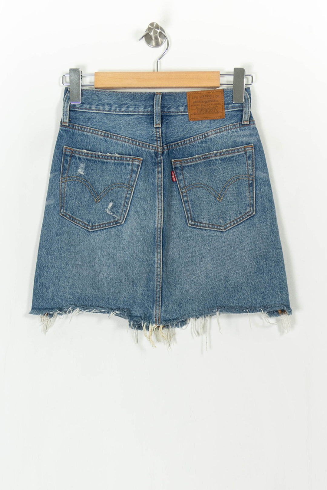 Jupe en Jean Bleue - Taille XS/34 de la marque Levi's | PARAD37837 - Vendu par Paradigme - Image 4