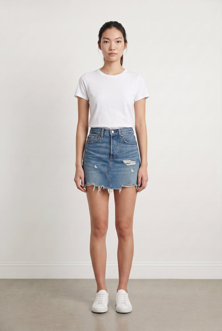 Jupe en Jean Bleue - Taille XS/34 de la marque Levi's | PARAD37837 - Vendu par Paradigme - Image 1