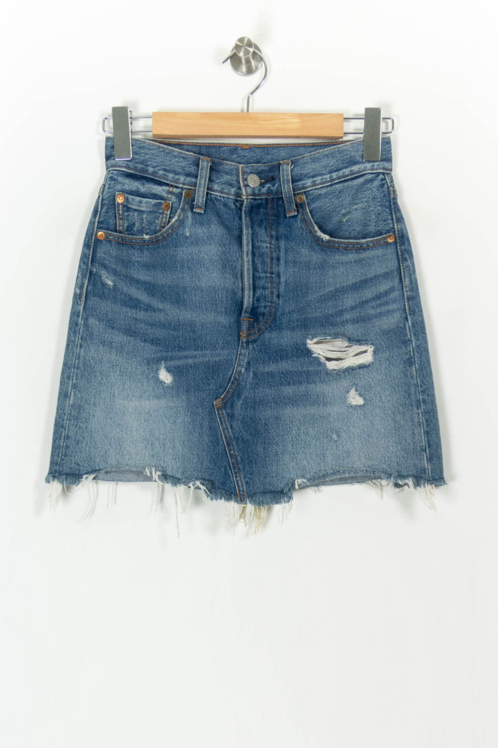Jupe en Jean Bleue - Taille XS/34 de la marque Levi's | PARAD37837 - Vendu par Paradigme - Image 2