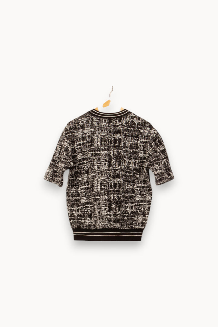 Pull Noir et Blanc - Taille S/36 de la marque Sandro | PARAD37851 - Vendu par Paradigme - Image 4