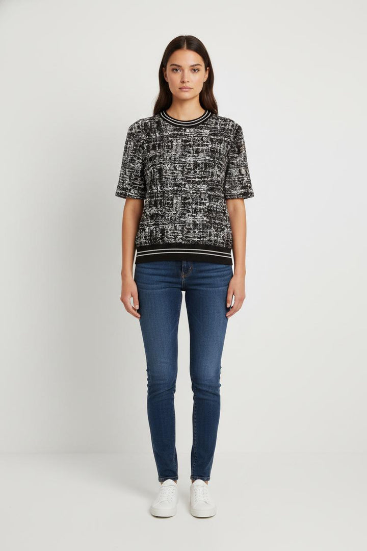 Pull Noir et Blanc - Taille S/36