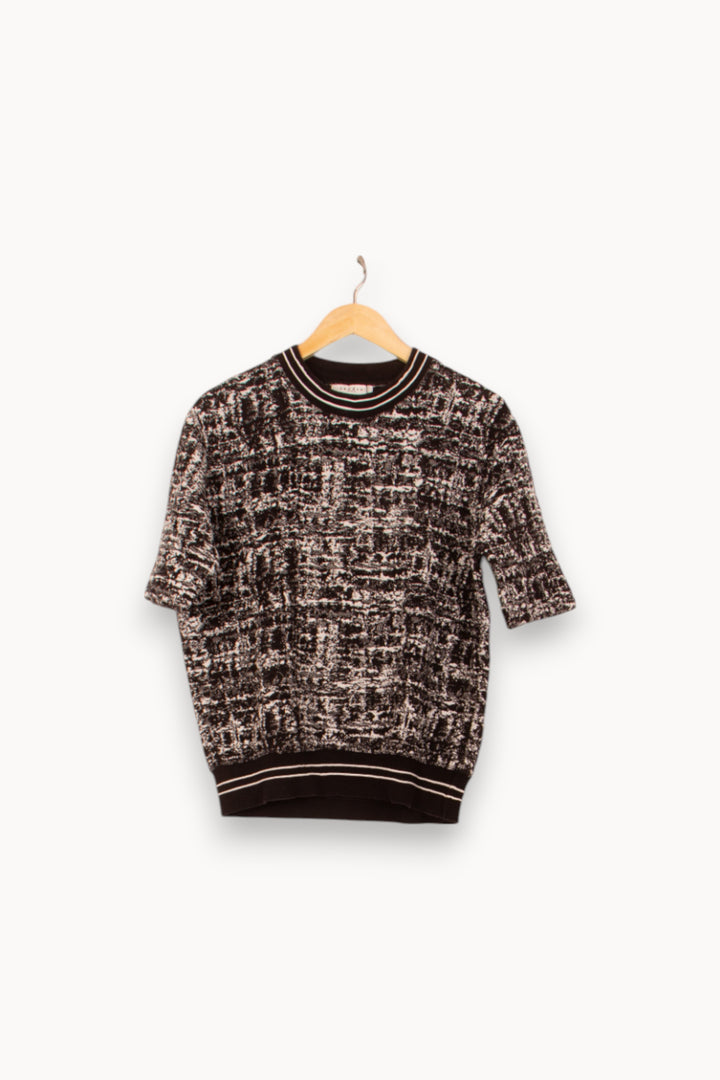 Pull Noir et Blanc - Taille S/36 de la marque Sandro | PARAD37851 - Vendu par Paradigme - Image 2