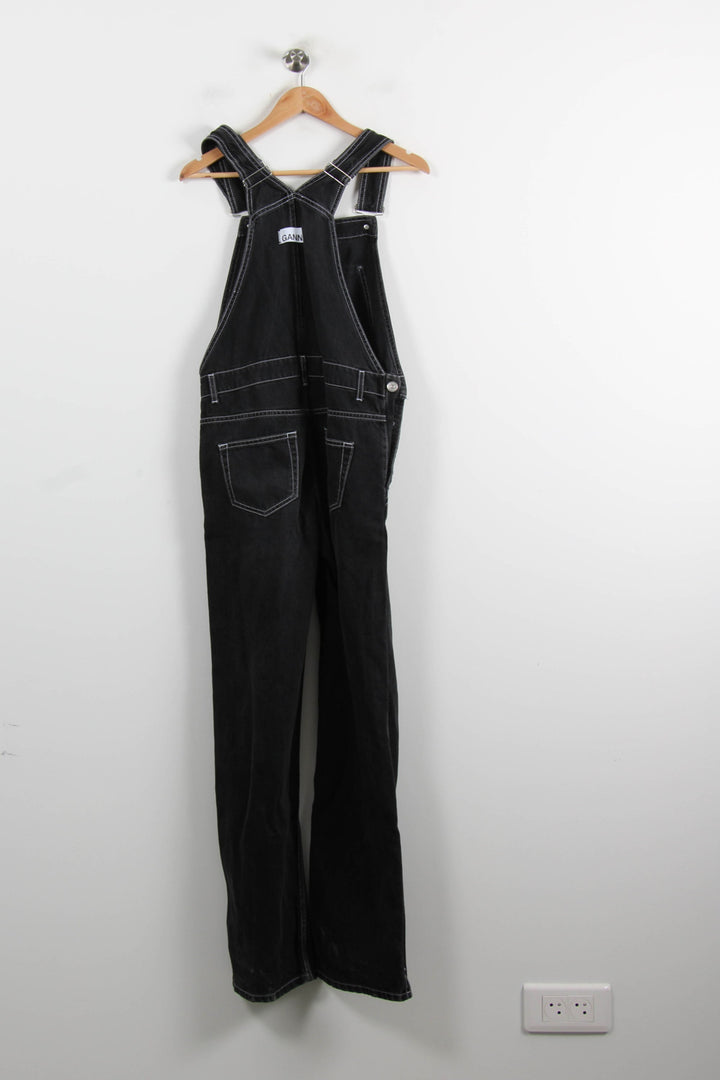 Salopette Noire - Taille S/36 de la marque Ganni | PARAD37855 - Vendu par Paradigme - Image 4