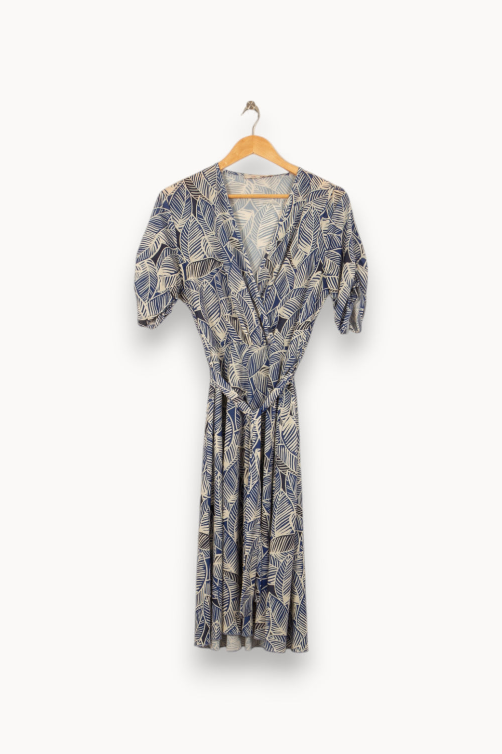 Robe Longue Bleue et Beige - Taille XL/42 de la marque La Fée Maraboutée | PARAD37873 - Vendu par Paradigme - Image 2