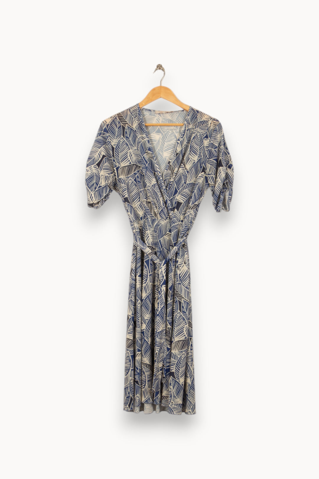 Robe Longue Bleue et Beige - Taille XL/42 de la marque La Fée Maraboutée | PARAD37873 - Vendu par Paradigme - Image 2