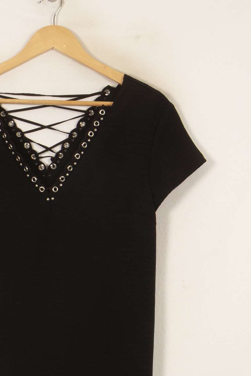 Robe Courte Noire - Taille S/36 de la marque IKKS | PARAD37879 - Vendu par Paradigme - Image 3