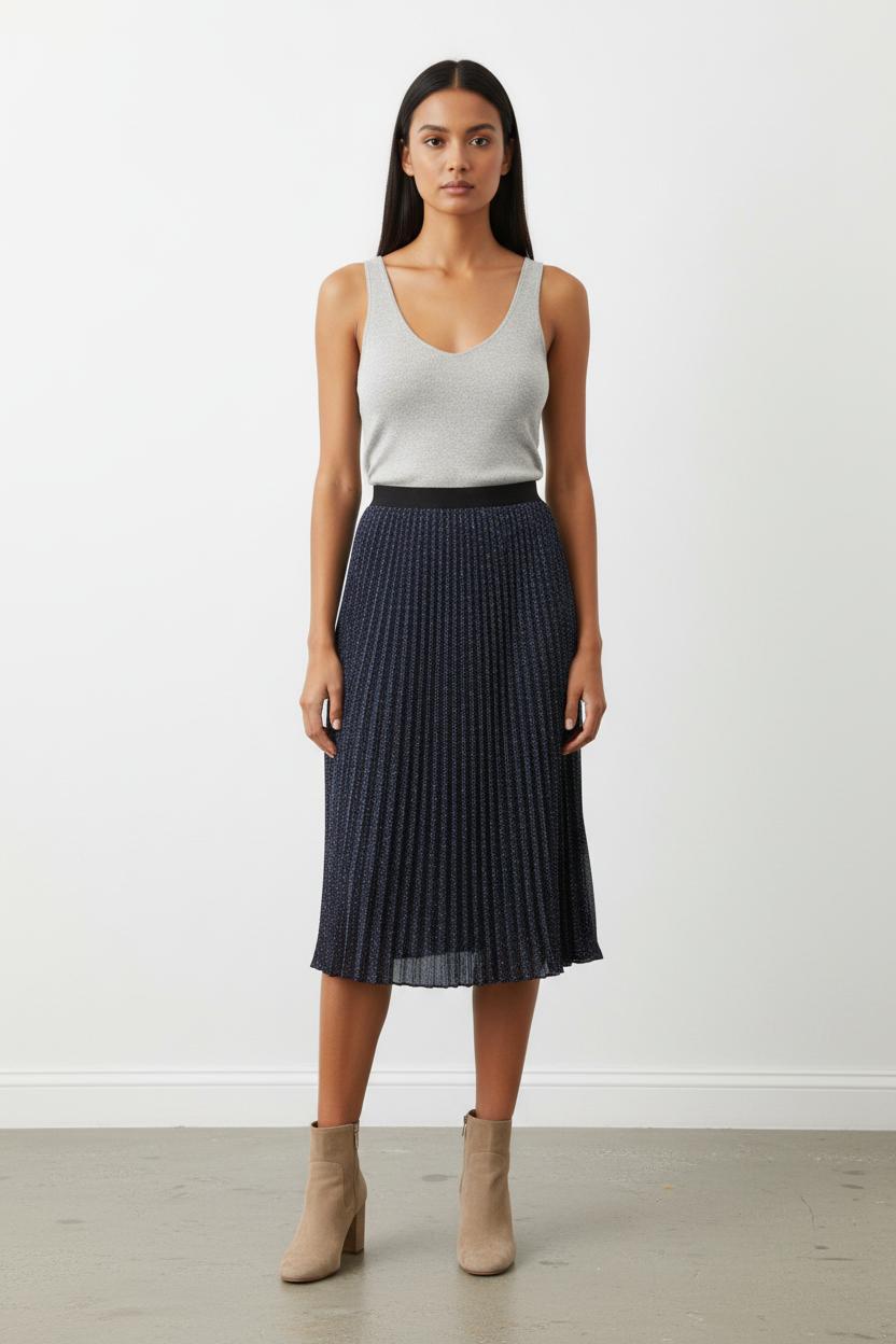 Jupe Plissée Bleue - Taille S/36