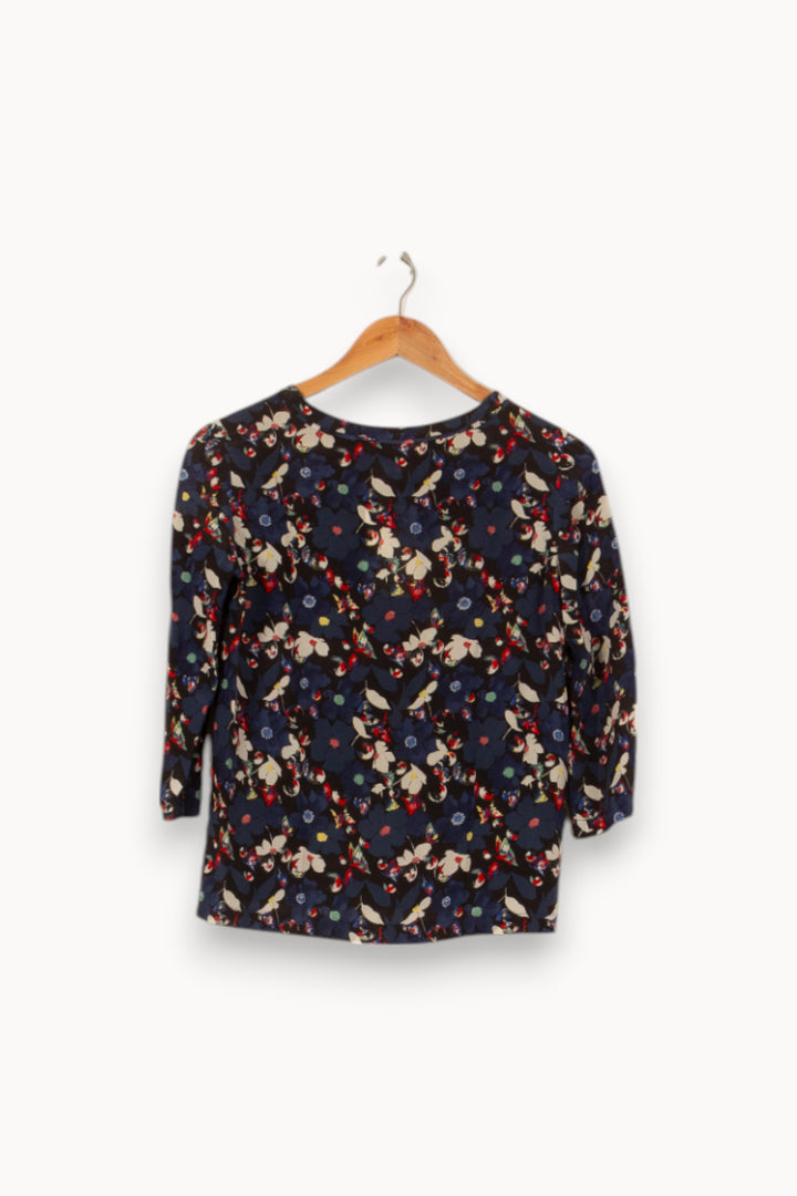 Blouse Bleue à Fleurs - Taille S/36 de la marque Comptoir des Cotonniers | PARAD37884 - Vendu par Paradigme - Image 4