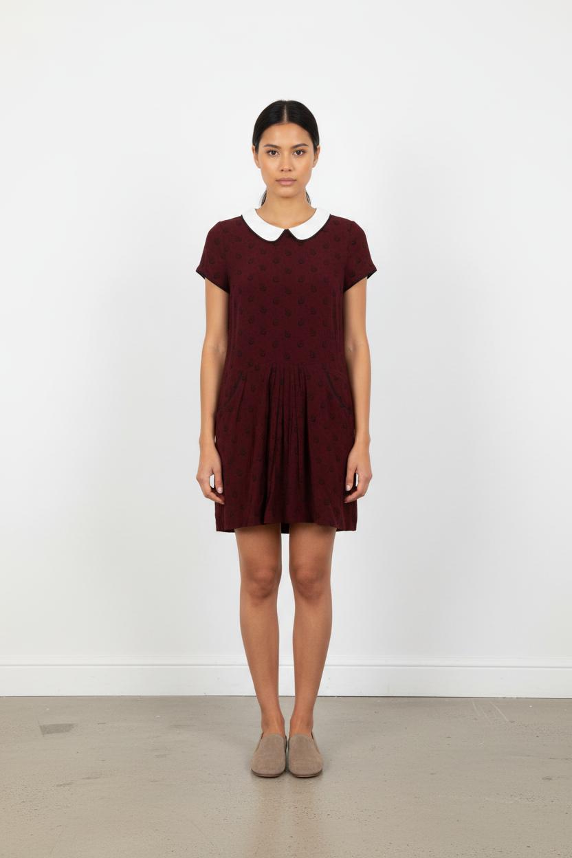 Robe Courte Bordeaux - Taille XS/34