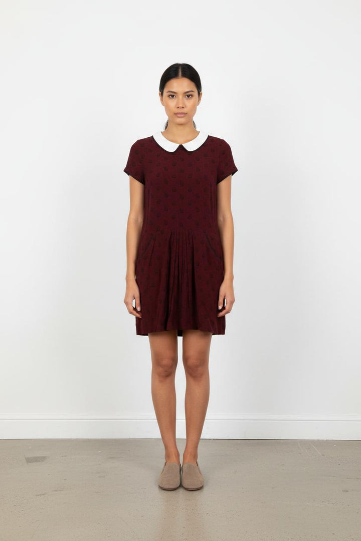 Robe Courte Bordeaux - Taille XS/34